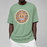 Buddha Stones Dorje Vajra Mandala Buddha Cotton Tee T-shirt