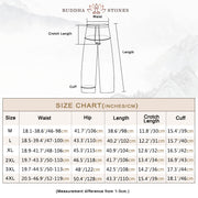 Buddha Stones Men's Solid Color Cotton Linen Casual Drawstring Pants With Pockets