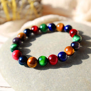 Buddha Stone Various Tiger Eye Confidence Bracelet