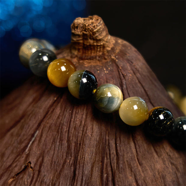 Buddha Stone Various Tiger Eye Confidence Bracelet