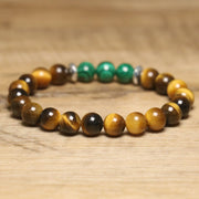 Buddha Stone Various Tiger Eye Confidence Bracelet