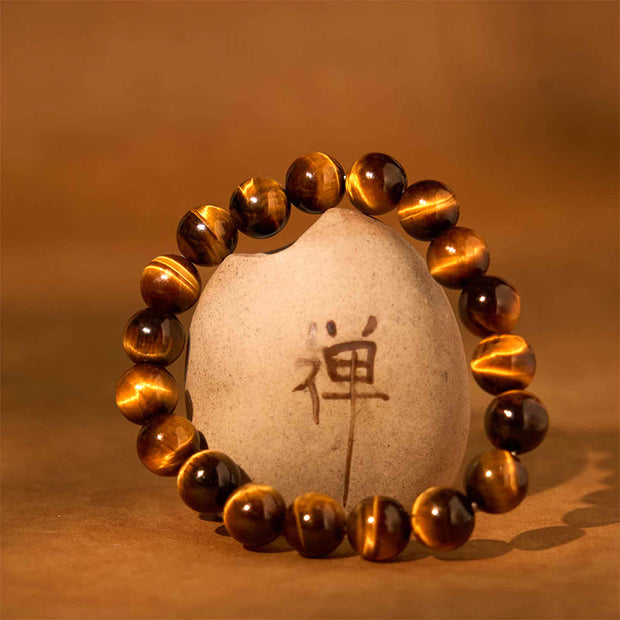 Buddha Stone Various Tiger Eye Confidence Bracelet