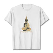 Buddha Stones I Accept My Path Cotton Tee T-shirt T-Shirts BS White 2XL