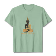 Buddha Stones I Accept My Path Cotton Tee T-shirt T-Shirts BS PaleGreen 2XL