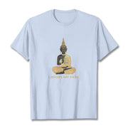 Buddha Stones I Accept My Path Cotton Tee T-shirt T-Shirts BS LightCyan 2XL