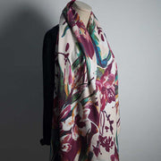 Buddha Stones Tibetan Sweet Colorful Flower Print Shawl Fall Winter Soft Scarf Wrap Tibetan Shawl BS 4