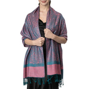 Buddha Stones Tibetan Cashew Jacquard Tassels Shawl Spring Fall Winter Warm Cozy Scarf Wrap