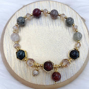 FREE Today: Spiritual Growth and Protection Natural Colored Rutilated Quartz Amethyst Bracelet FREE FREE 7