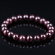 Buddha Stones Natural Garnet Bead Passion Bracelet