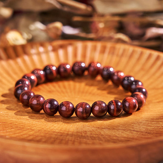 Buddha Stones Inspire Creativity Orange Red Series Passion Courage Bracelet Bracelet BS Red Tiger Eye(Wrist Circumference: 14-16cm)