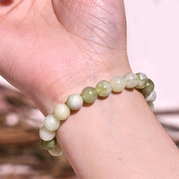 Buddha Stones Love Self Green Series Calm Balance Support Bracelet