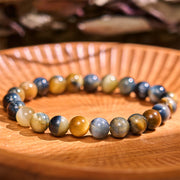 Buddha Stones Boost Confidence Yellow Series Happiness Positive Bracelet Bracelet BS Tiger Eye Blue Tiger Eye(Wrist Circumference: 14-16cm)