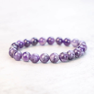 Buddha Stones Keep Calm Purple Series Healing Love Bracelet