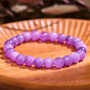 Buddha Stones Keep Calm Purple Series Healing Love Bracelet Bracelet BS Lepidolite(Wrist Circumference: 14-16cm)