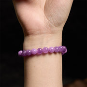 Buddha Stones Keep Calm Purple Series Healing Love Bracelet Bracelet BS 12