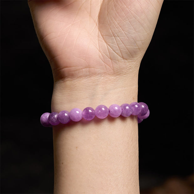 Buddha Stones Keep Calm Purple Series Healing Love Bracelet Bracelet BS 12