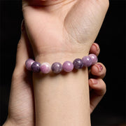 Buddha Stones Keep Calm Purple Series Healing Love Bracelet Bracelet BS 15