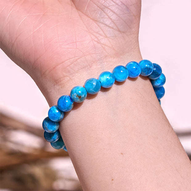 Buddha Stones Let The Past Go Blue Series Calm Tranquility Bracelet Bracelet BS 12