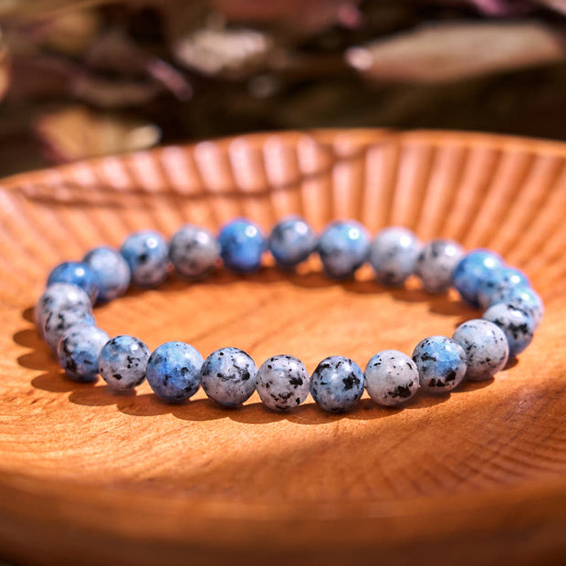 Buddha Stones Let The Past Go Blue Series Calm Tranquility Bracelet Bracelet BS K2 Stone(Wrist Circumference: 14-16cm)