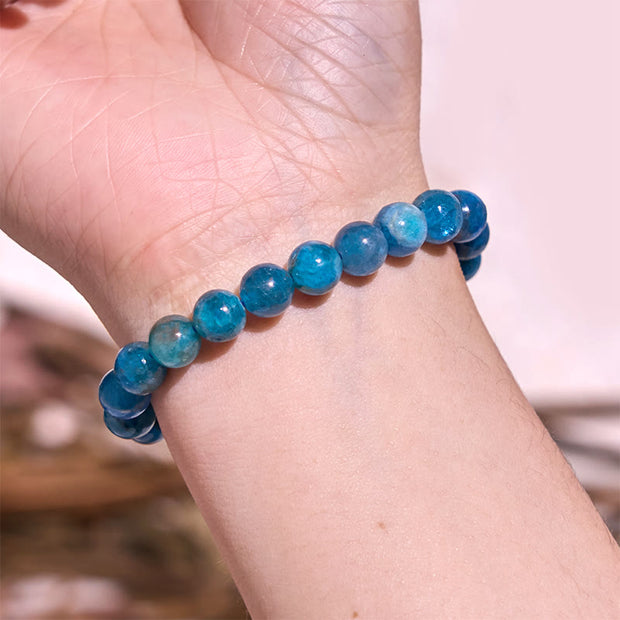 Buddha Stones Let The Past Go Blue Series Calm Tranquility Bracelet Bracelet BS 24