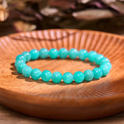 Buddha Stones Let The Past Go Blue Series Calm Tranquility Bracelet Bracelet BS Amazonite(Wrist Circumference: 14-16cm)