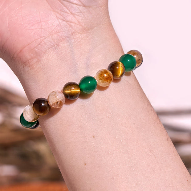 Buddha Stones Boost Vitality Warm Color Series Positive Courage Bracelet Bracelet BS 42