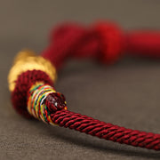 Buddha Stones 999 Gold Year of the Snake Design Handmade Luck Protection Rope Braided Bracelet (Extra 30% Off | USE CODE: FS30) - image 10