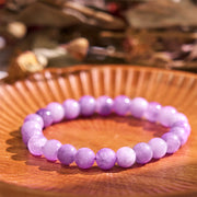 Buddha Stones Restores Calmness Cool Color Series Love Tranquility Bracelet Bracelet BS Purple Mica Stone(Wrist Circumference: 14-16cm)