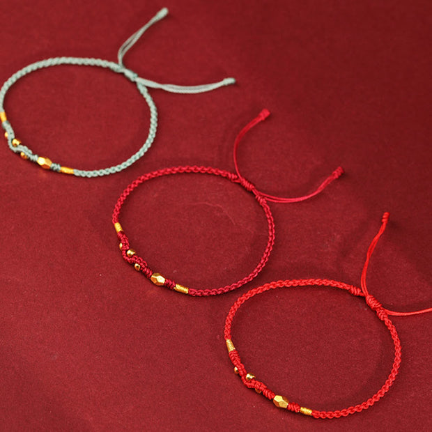 Buddha Stones 999 Gold Year of the Snake Mini Gold Bead Handmade Luck Protection Braided Bracelet (Extra 30% Off | USE CODE: FS30) - image 19