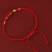 Buddha Stones 999 Gold Year of the Snake Mini Gold Bead Handmade Luck Protection Braided Bracelet (Extra 30% Off | USE CODE: FS30) - image 3