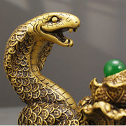 Buddha Stones Year Of The Snake Copper Coins Ingots Cabbage Brass Statue Home Decoration (Extra 30% Off | USE CODE: FS30) - image 6
