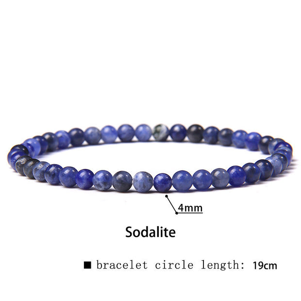 Buddha Stones 4mm Various Stone Crystal Mini Beads Healing Bracelet