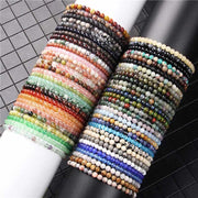 Buddha Stones 4mm Various Stone Crystal Mini Beads Healing Bracelet Bracelet BS 1