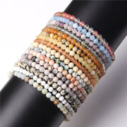 Buddha Stones 4mm Various Stone Crystal Mini Beads Healing Bracelet Bracelet BS 79