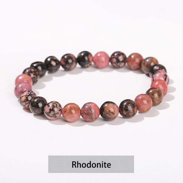 Buddha Stones Various Crystal Stone Amethyst Green Aventurine Rose Quartz Healing Bracelet Bracelet BS 33