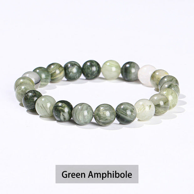 Buddha Stones Various Crystal Stone Amethyst Green Aventurine Rose Quartz Healing Bracelet