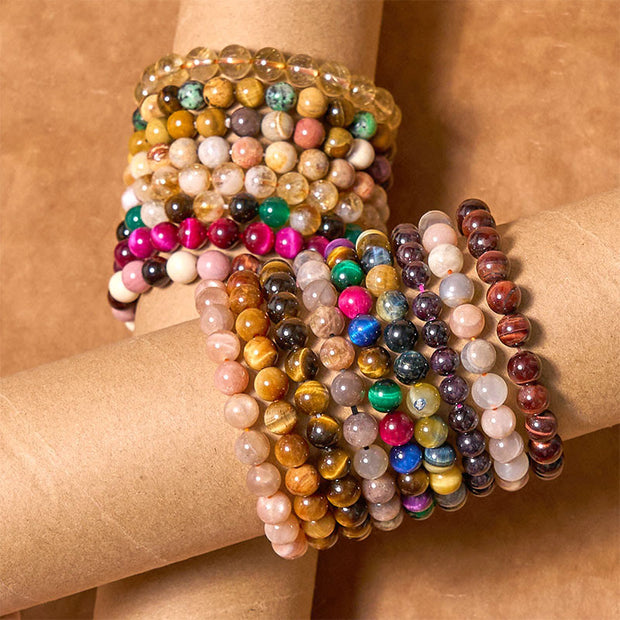 Buddha Stones Boost Vitality Warm Color Series Positive Courage Bracelet