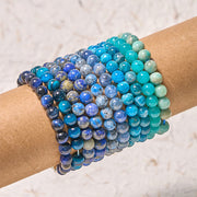 Buddha Stones Let The Past Go Blue Series Calm Tranquility Bracelet Bracelet BS 1