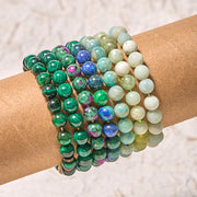 Buddha Stones Love Self Green Series Calm Balance Support Bracelet Bracelet BS main