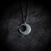 Buddha Stones 999 Sterling Silver Moon Balance Necklace Pendant