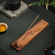 Buddha Stones Fisherman Fishing Boat Bamboo Buddha Hand Lotus Spiritual Healing Ceramic Stick Incense Burner Decoration Incense Burner BS 10