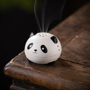 Buddha Stones Cute Panda Healing Ceramic Incense Burner Desk Decoration Incense Burner BS 3