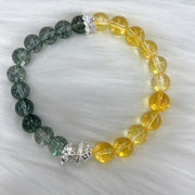 Buddha Stones Green Phantom Citrine Year of the Snake Confidence Bracelet