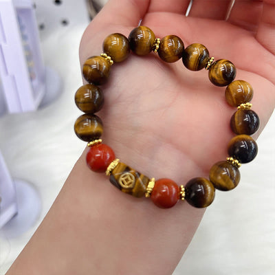 Buddha Stones Tiger Eye Courage Bracelet