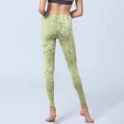 Buddha Stones White Plum Blossoms Print Gym Leggings Women's Yoga Pants - image 7