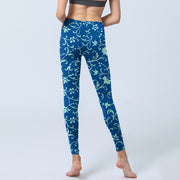Buddha Stones Vine Plants Flowers Print Gym Leggings Women's Yoga Pants - image 7
