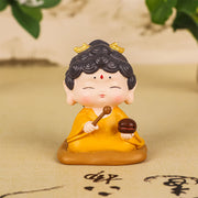 Buddha Stones Meditation Lotus Amitabha Buddha Resin Statue Compassion Home Decoration Decorations BS Zen Buddha 4.3*3.8*5.6cm