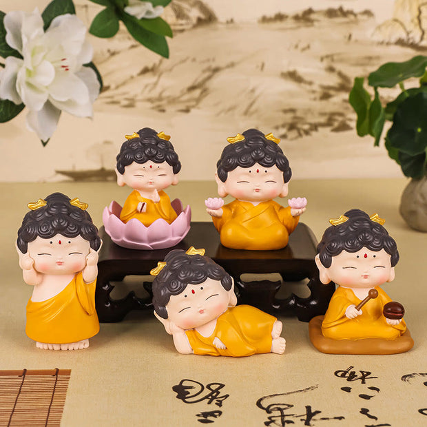 Buddha Stones Meditation Lotus Amitabha Buddha Resin Statue Compassion Home Decoration Decorations BS 18