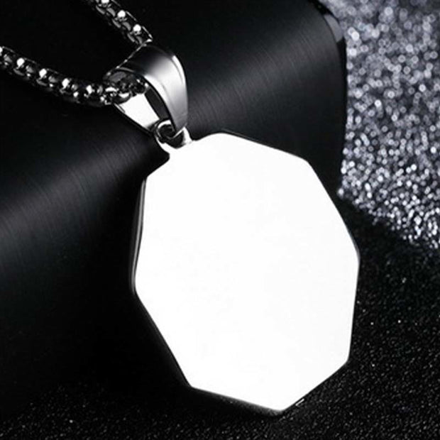 FREE Today: Harmony Strengthen Titanium Steel Bagua Yin Yang Pattern Necklace Pendant