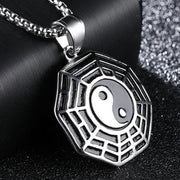 FREE Today: Harmony Strengthen Titanium Steel Bagua Yin Yang Pattern Necklace Pendant FREE FREE 13